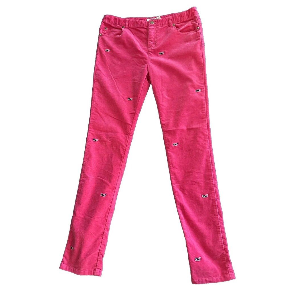 vineyard vines, hot pink pants, girls age 16 horizontal Logo Print